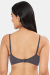 Amante Padded Non Wired Full Coverage T-Shirt Bra - Gray Pinstripe — thumbnail 2